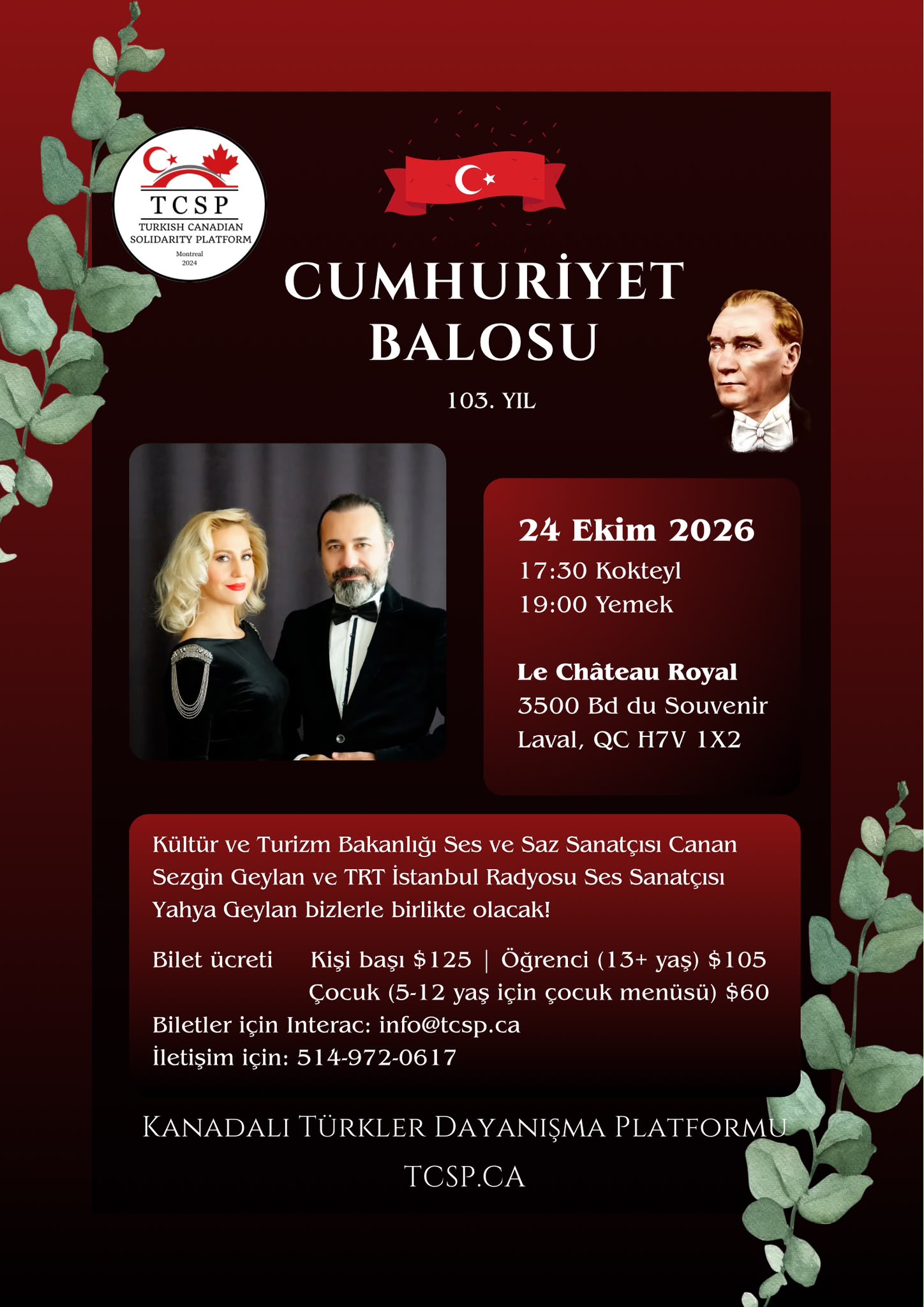 Cumhuriyet Balosu — 103. Yıl